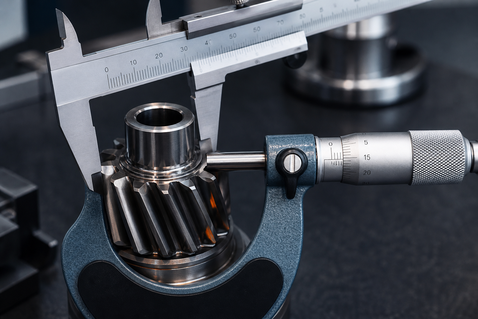 Precision measurement of machined component